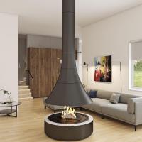 Центральный 808-1D, подвесной и закрытая топка с улучшенным открыванием одной дверки