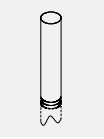 Дополнительная труба 1980 мм для D-7, OVAL, ANGLE д 150