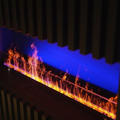  Schönes Feuer Очаг 3D FireLine 600 Steel + Blue Effect Flame (PRO)
