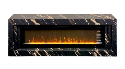 Портал для электрокамина INTER-FLAME Старлайн под очаг FreeSpace 75 Черный Порторо Голд