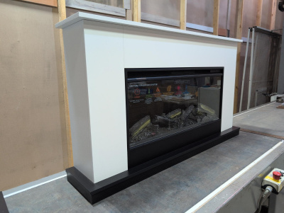 Портал для электрокамина INTER-FLAME Эвертон под очаг FreeSpace 40, белый