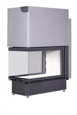 Каминная топка Экокамин ДЕЛЬТА 900 три стекла подовая