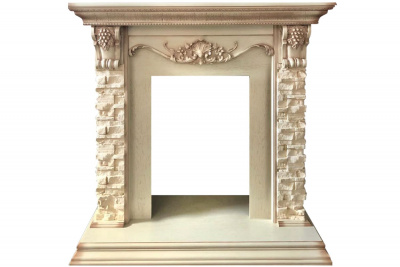 Портал для электрокамина DIMPLEX Adriana (классика) сланец бежевый, слоновая кость