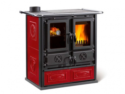 Печь La NORDICA Печь ROSETTA SINISTRA 16 CERAMICA LIBERTY BORDEAUX  (бордовый)