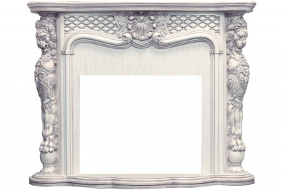 Портал для электрокамина DIMPLEX Castle (Sym. DF3020/ Revillusion RBF 30), слоновая кость с тем. патиной
