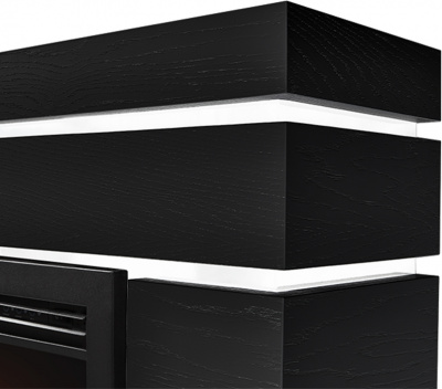 Биокамин Electrolux Каминокомплект биокамин Firelight BFP/P-2520, портал Moderno 25 шпон чёрный дуб