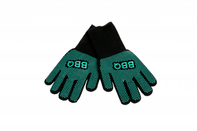  Green Kamado Перчатка-прихватка защитная зеленая, силикон+хлопок, BBQ (до 350°С)