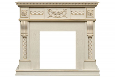 Портал для электрокамина DIMPLEX Corsica (Sym 2608), слоновая кость с патиной