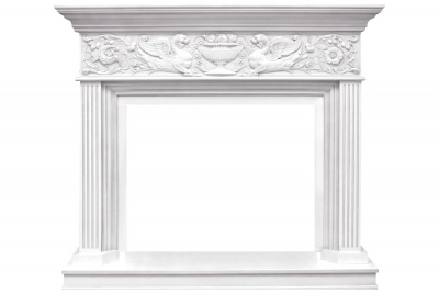 Портал для электрокамина DIMPLEX Palace (Sym. DF3020-EU/INT), белый с серебром