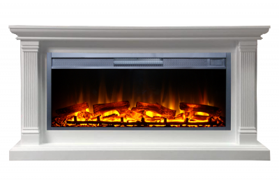 Портал для электрокамина INTER-FLAME Тарбет под Foton 42 с рамкой белый