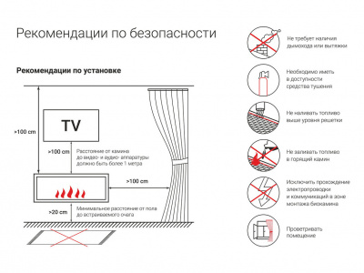 Биокамин LUX FIRE Каминная вставка Lux Fire 600 S