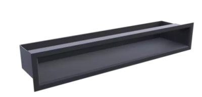 Вентиляционная решетка АСТОВ РП 50*6 щелевая прямая, цвет черный
